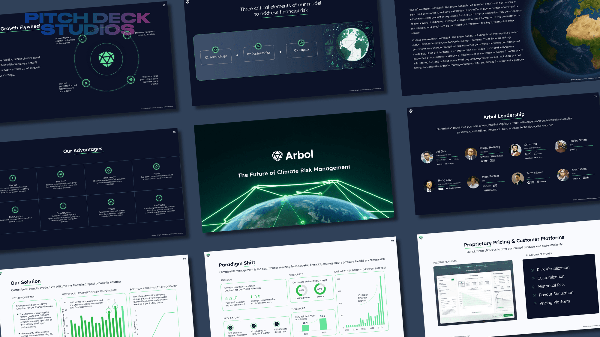 Pitch Deck Studios Powerpoint Presentation Template Design Example
