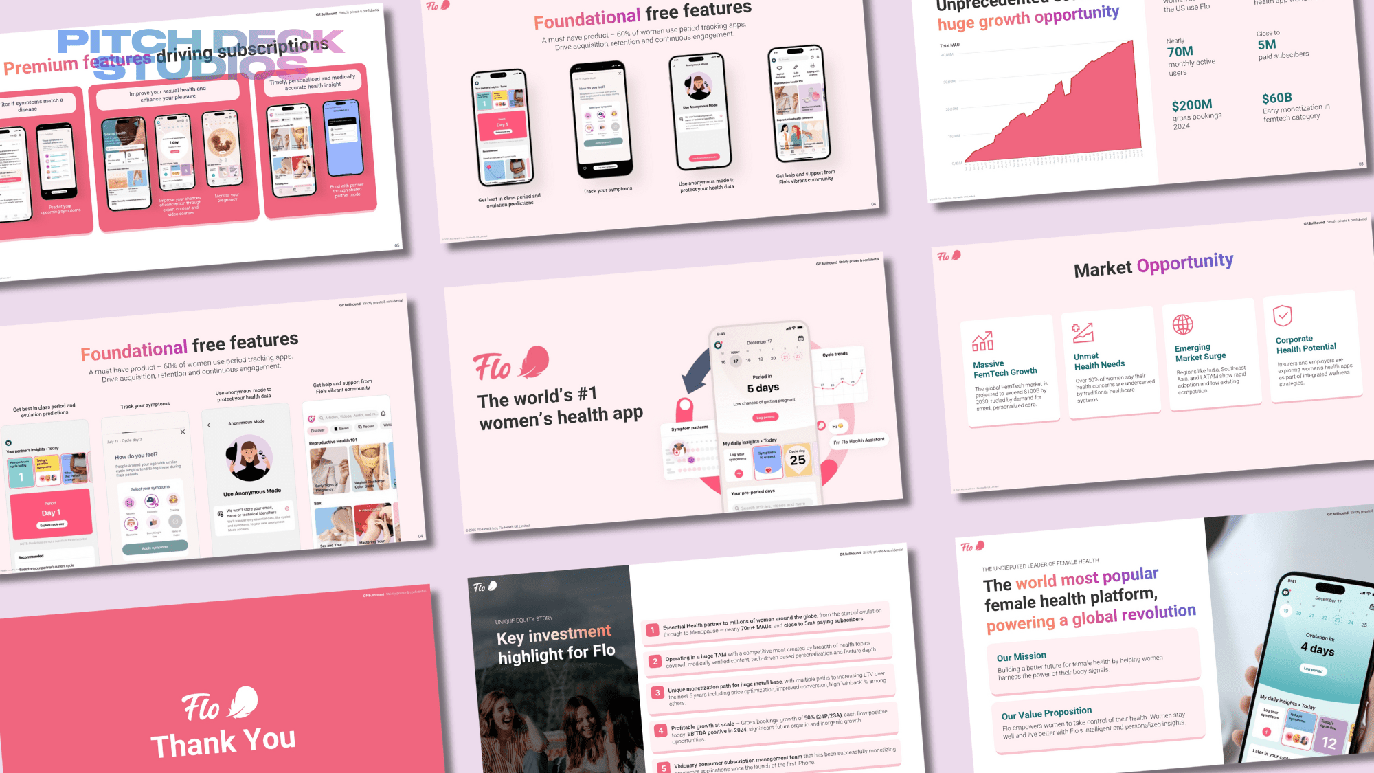 Pitch Deck Studios Powerpoint Presentation Template Design Example