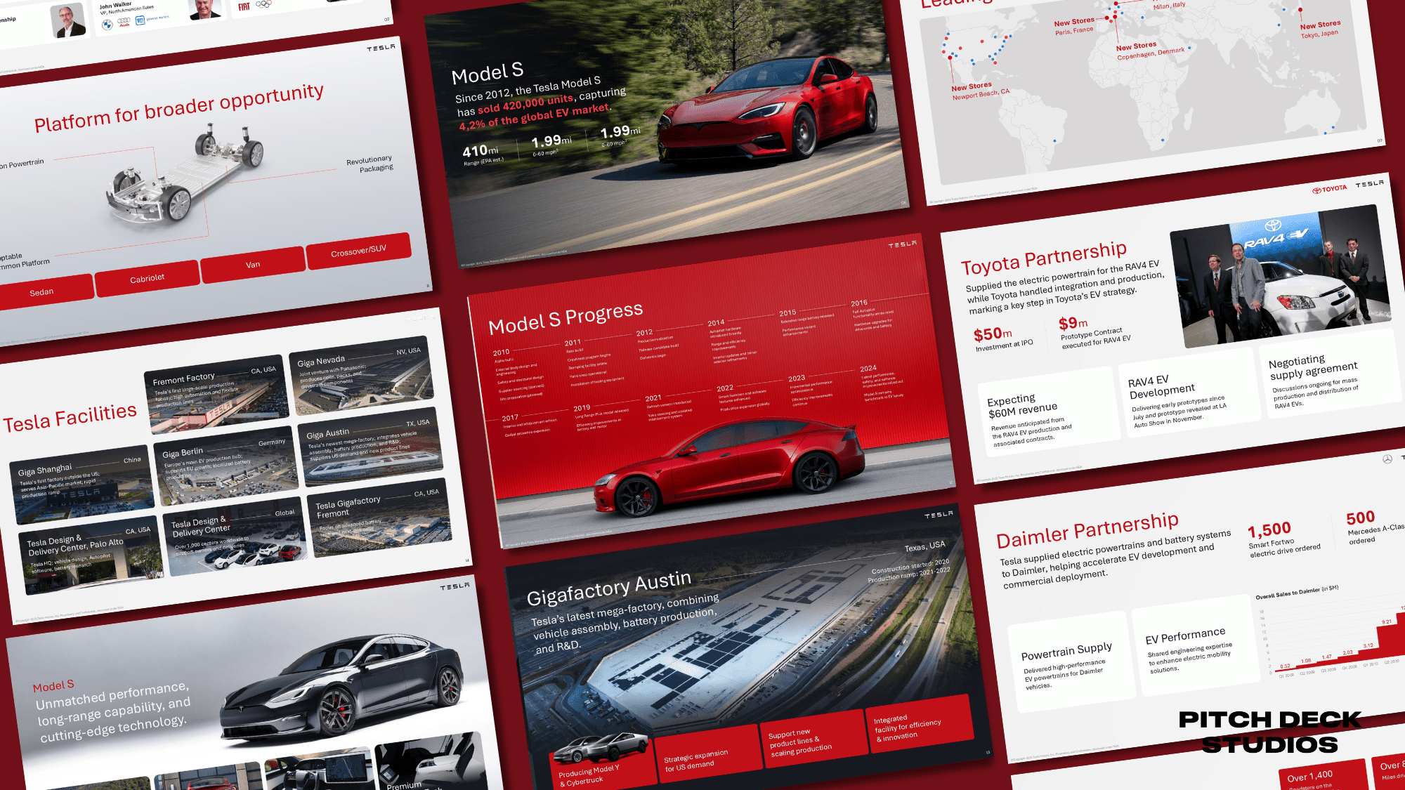 Pitch Deck Studios Powerpoint Presentation Template Design Example